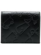 Thom Browne Embossed Leather Toy Icon Double Cardholder - Black