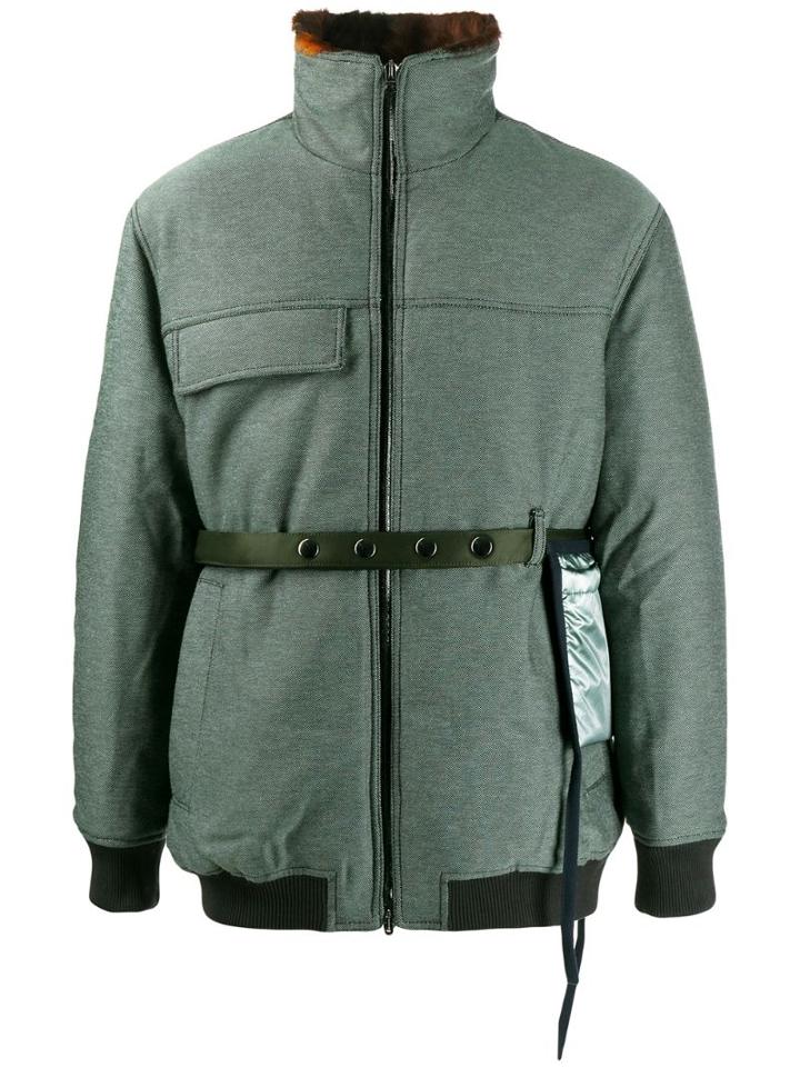 Acne Studios Reflective Padded Jacket - Green