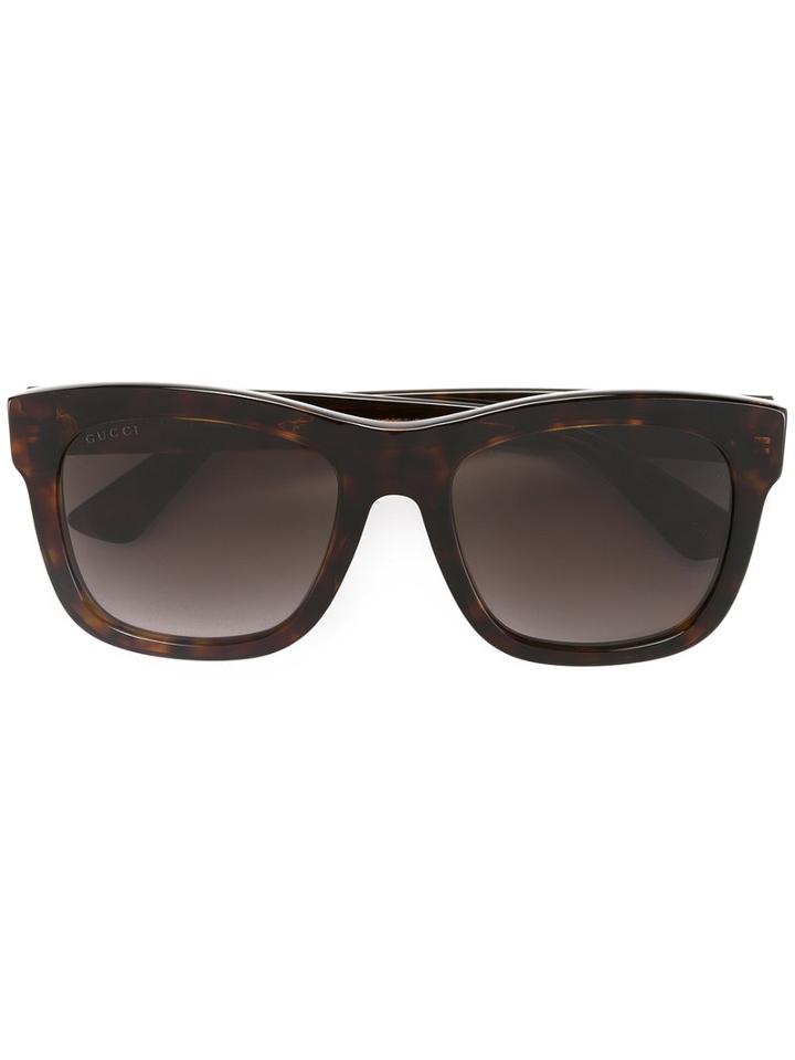 Gucci Eyewear Gg Classic Wayfarer Sunglasses, Women's, Size: 54, Brown, Acetate