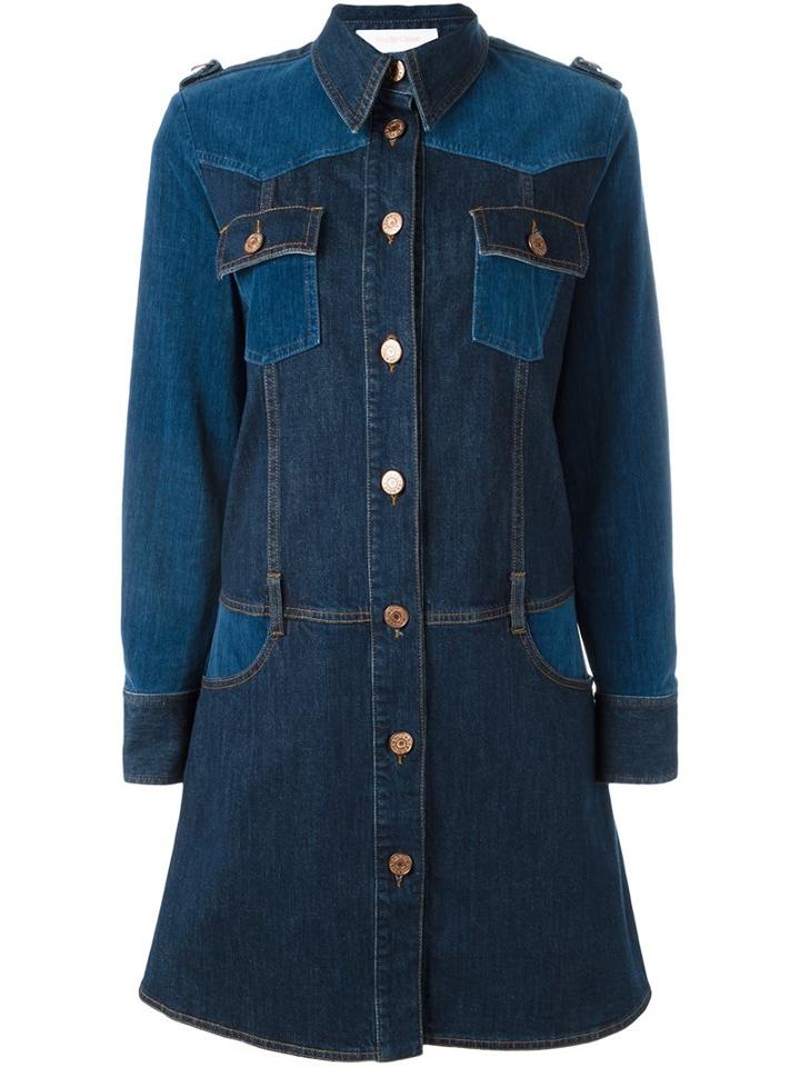See By Chloé Panelled Denim Dress