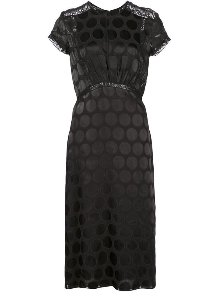 Yigal Azrouel Tonal Polka Dot Dress
