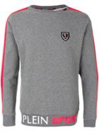 Plein Sport Stripe Panelled Jumper - Grey