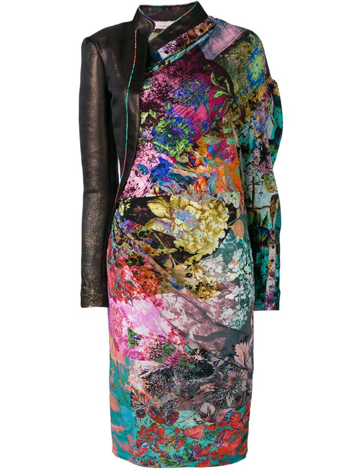 A.f.vandevorst Asymmetric Style Print Dress - Pink & Purple