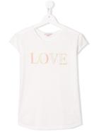 Bonpoint Teen Love Print T-shirt - White
