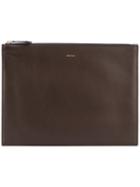 Paul Smith - Logo Stamp Clutch Bag - Men - Calf Leather - One Size, Brown, Calf Leather