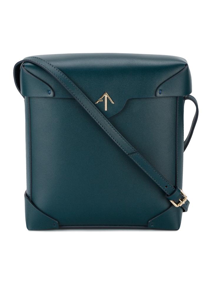 Manu Atelier Blue Pristine Cross Body Bag