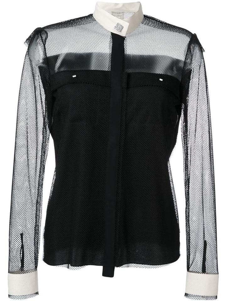 Lanvin Contrasted Collar And Cuff Shirt