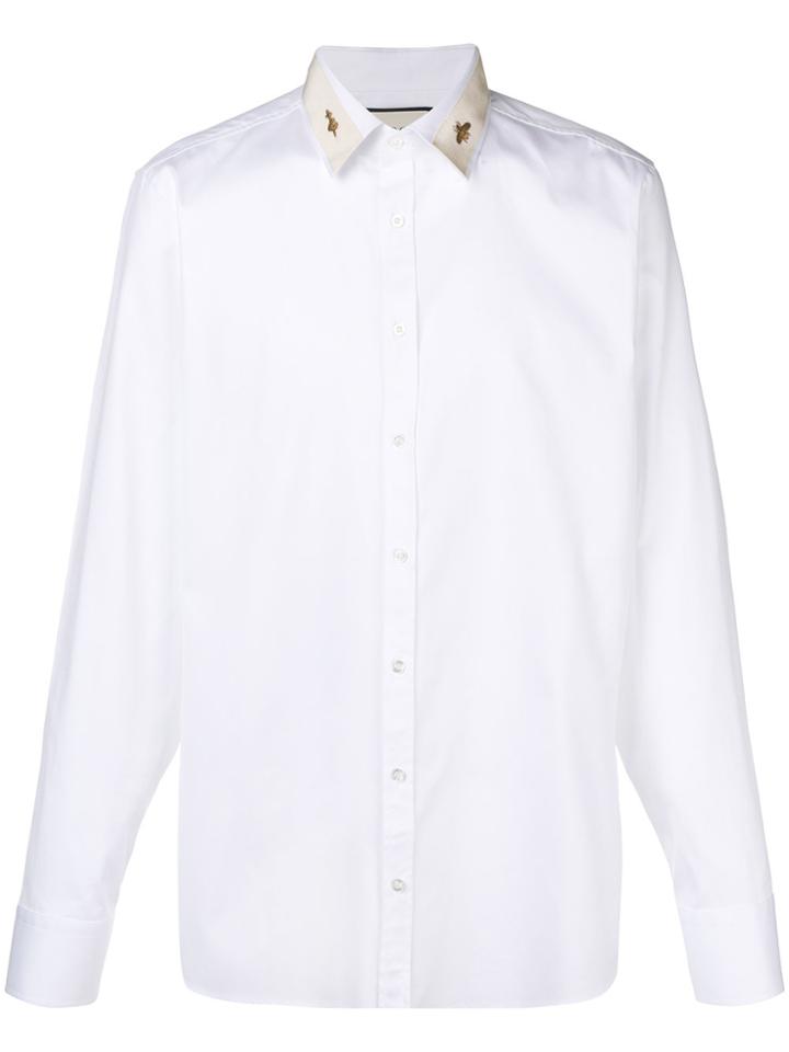 Gucci Detailed Collar Shirt - White