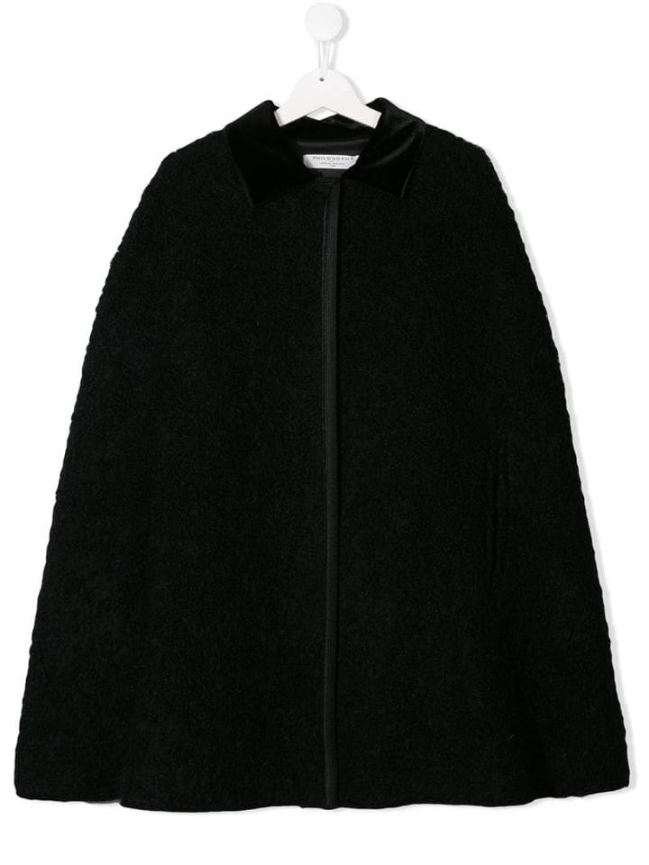 Philosophy Di Lorenzo Serafini Kids Textured Coat - Black