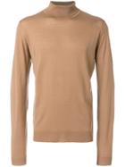John Smedley Roll Neck Sweater - Brown