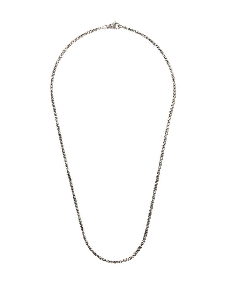 David Yurman 22 Length Small Box Chain Necklace - Ss