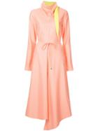 Tibi Drape Bandana Dress - Yellow & Orange
