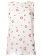 Giambattista Valli Logo Print Tank Top, Women's, Size: 44, White, Silk