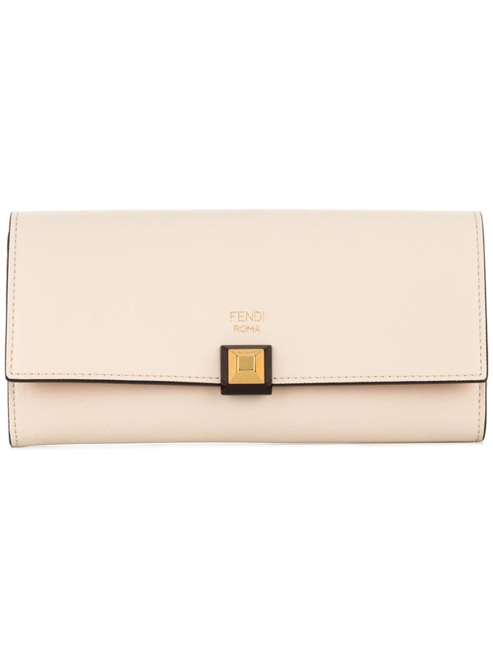 Fendi Snap Fastening Wallet - Nude & Neutrals