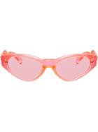 Versace Eyewear Oval Frames Sunglasses - Pink
