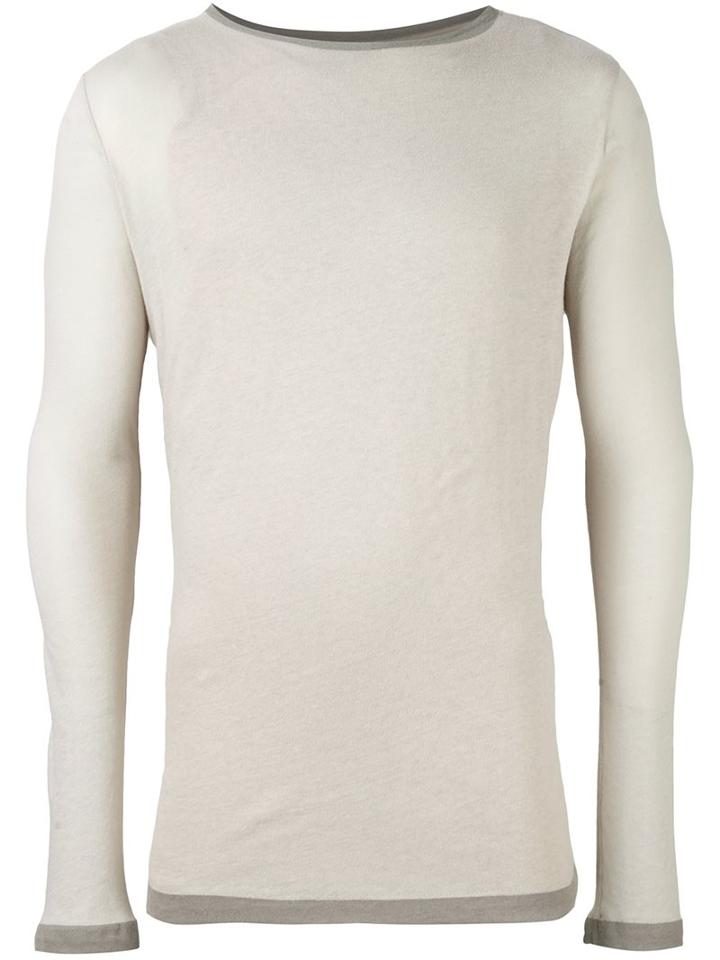 Water Crew Neck Sweater, Adult Unisex, Size: Small, Grey, Cotton