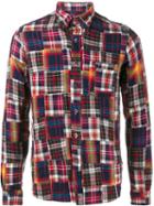 Sophnet. Patchwork Flannel Shirt, Men's, Size: Xl, Cotton