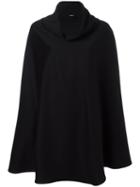 Aspesi 'lenticchia' Cape, Women's, Black, Wool