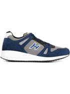 Hogan Interactive N20 Sneakers, Men's, Size: 4.5, Blue, Suede/nylon/rubber