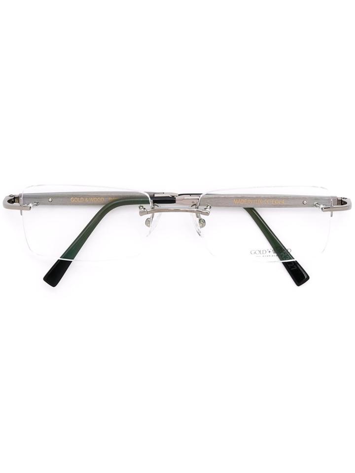Gold And Wood 'egc4' Glasses
