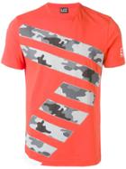Ea7 Emporio Armani Camouflage Print Detail T-shirt - Orange