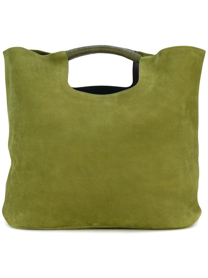 Simon Miller - Flat Shopper Tote - Women - Leather - One Size, Green, Leather