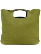 Simon Miller - Flat Shopper Tote - Women - Leather - One Size, Green, Leather