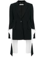 Givenchy - Flared Panel Blazer - Women - Spandex/elastane/viscose - 36, Black, Spandex/elastane/viscose