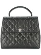 Chanel Vintage Turnlock Flap Tote Bag - Black