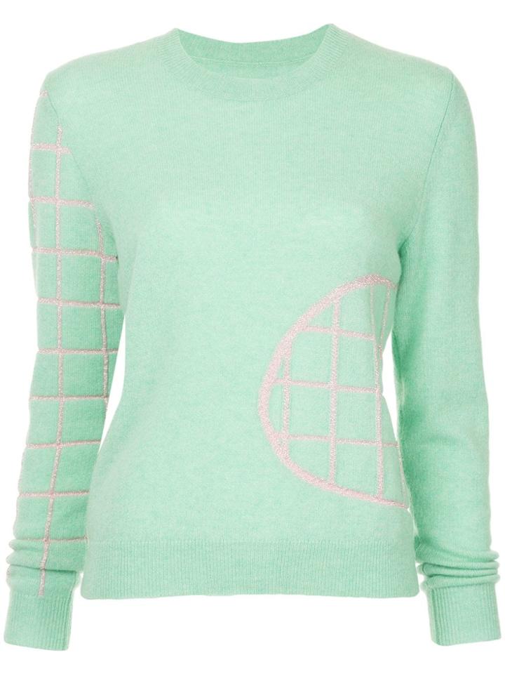 Onefifteen Embroidered Knit Sweater - Green