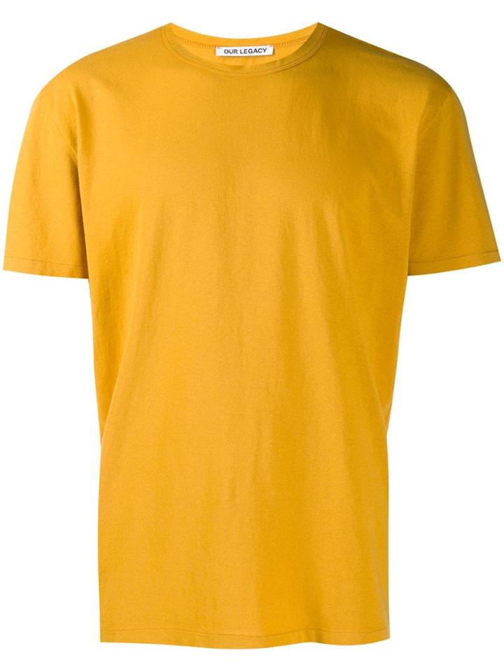 Our Legacy Short-sleeve Fitted T-shirt - Yellow