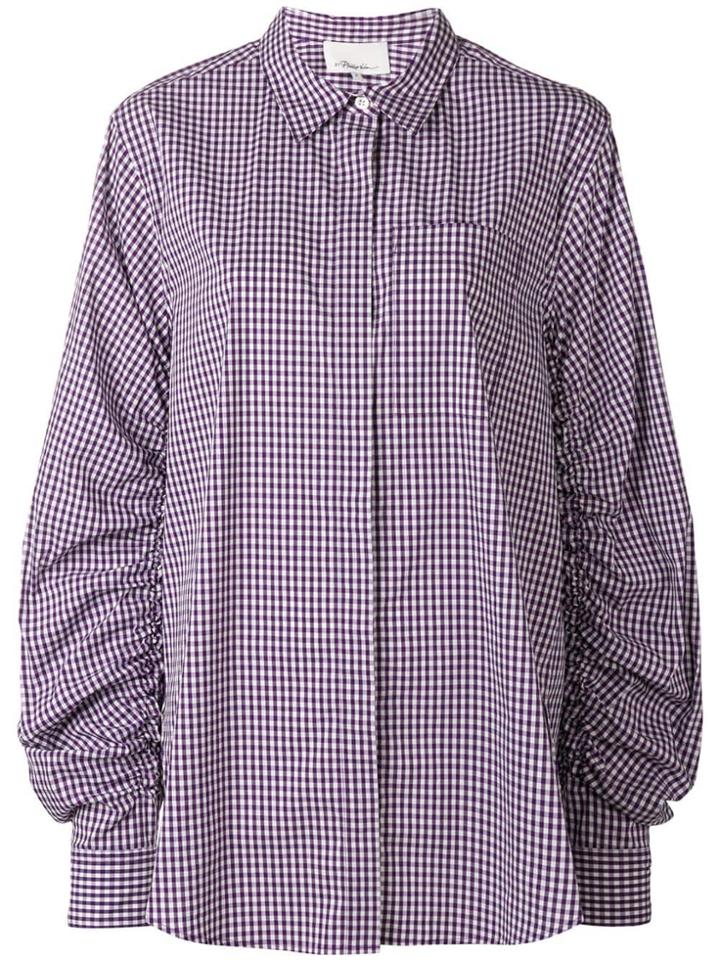 3.1 Phillip Lim Gingham Shirt - Pink & Purple
