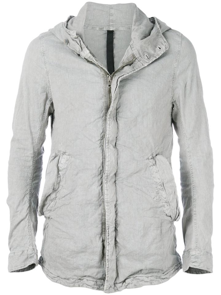 Poème Bohémien Short Hooded Parka - Grey