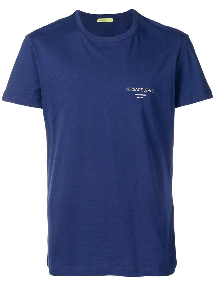 Versace Jeans Logo Printed T-shirt - Blue