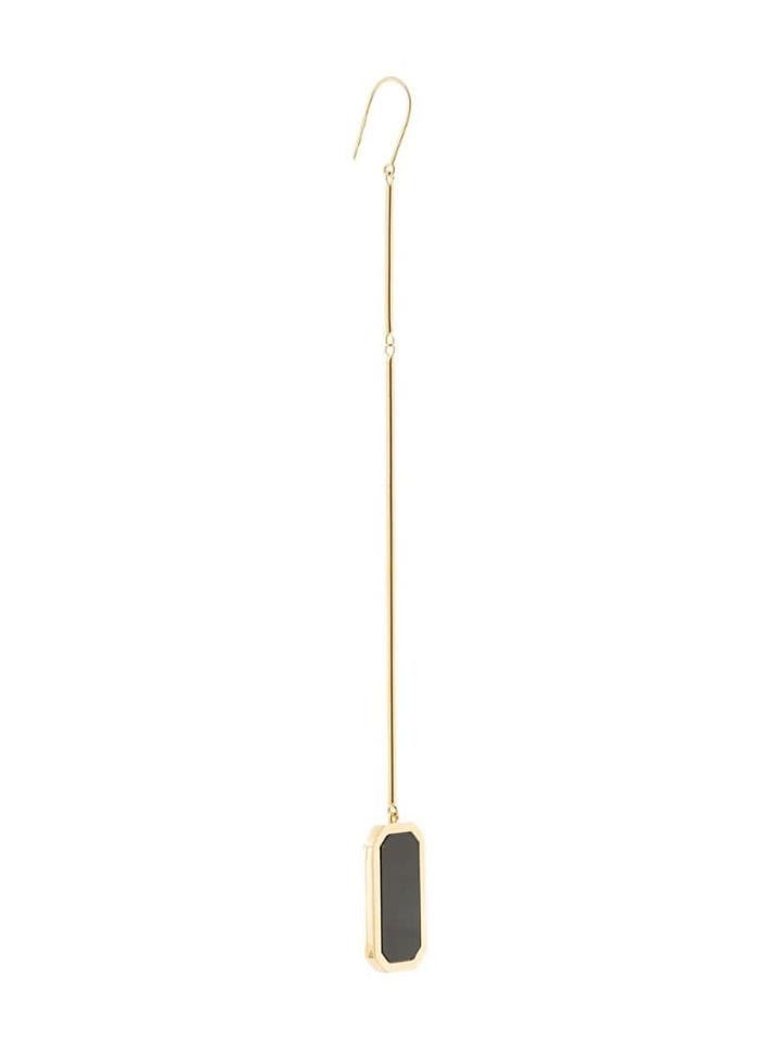 Julia Davidian Long Mono Earring - Black