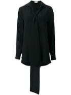 Chloé Neck Tie Blouse, Women's, Size: 38, Black, Silk