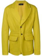 Haider Ackermann Fitted Single-breasted Coat - Yellow