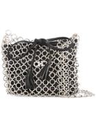 Salvatore Ferragamo Vintage Fringe Gancini Shoulder Bag - Metallic