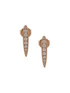 Anita Ko 18kt Gold Small Spear Diamond Earrings - Metallic