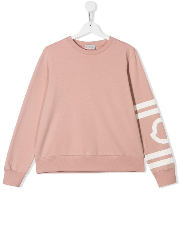 Moncler Kids Teen Printed Sweatshirt - Pink