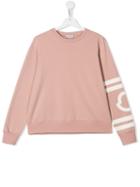 Moncler Kids Teen Printed Sweatshirt - Pink