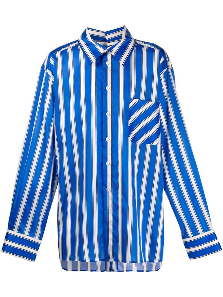 Botter Oversize Striped Shirt - White