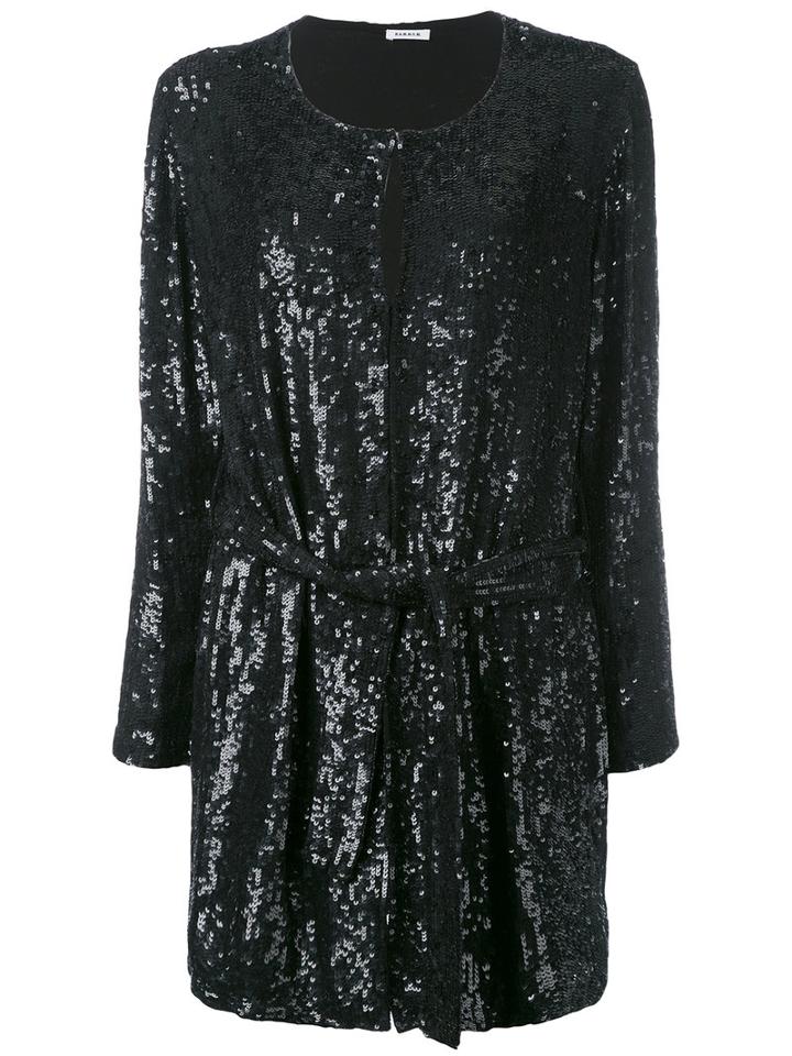P.a.r.o.s.h. 'lungo' Cardigan, Women's, Size: Large, Black, Viscose/pvc