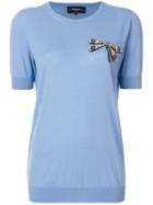 Rochas Dragonfly Knitted Top - Blue