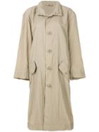 Opening Ceremony Rear Logo Print Coat - Nude & Neutrals