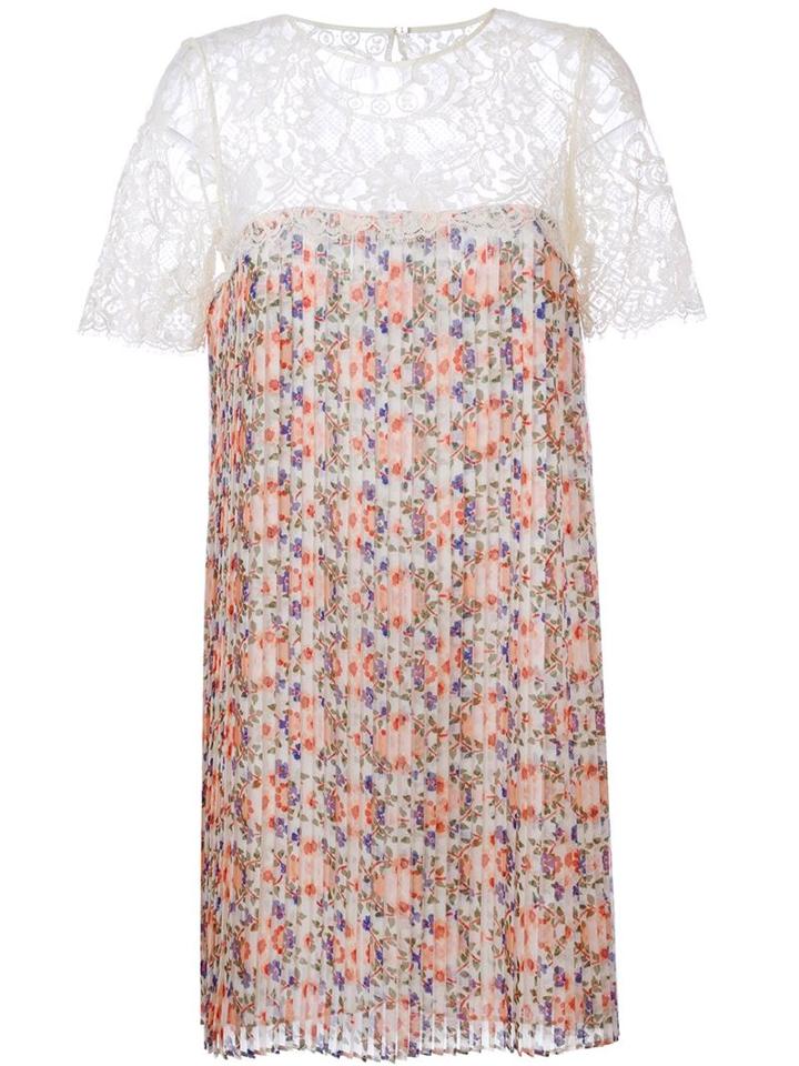 P.a.r.o.s.h. Floral Print Dress, Women's, Size: Large, Polyester/polyamide/cotton