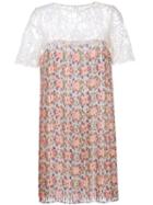 P.a.r.o.s.h. Floral Print Dress, Women's, Size: Large, Polyester/polyamide/cotton