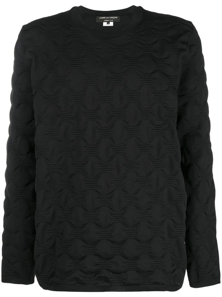 Comme Des Garçons Homme Plus Textured Sweater - Black