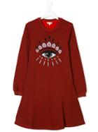 Kenzo Kids Teen Logo Dress - Red