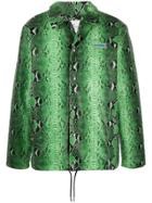 Daily Paper Goach Snakeskin-print Shirt Jacket - Green